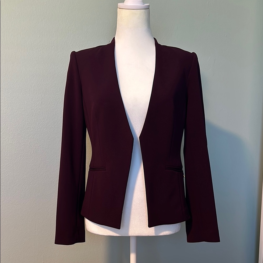 Elegant Women's Burgundy Blazer